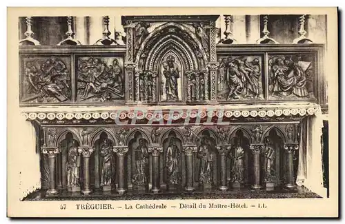 Ansichtskarte AK Treguier La Cathedrale Detail du Maitre Hotel