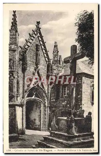 Cartes postales Calvaire et Portail de St Tugen Route d&#39Audierne a la Pointe du Raz