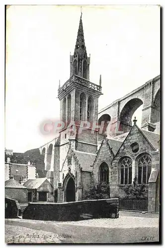 Ansichtskarte AK Morlaix Eglise St Melaine