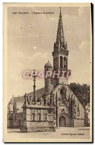 Cartes postales Confort L&#39Eglise et le Calvaire