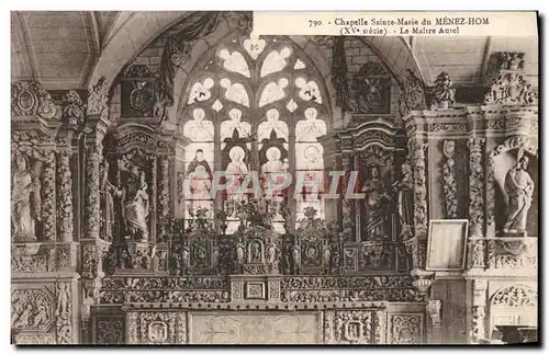 Ansichtskarte AK Chapelle Ste Marie du Menez Hom Le Maltre Autel