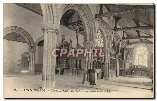 Cartes postales Saint Herbot Chapelle Saint Herbot Vue Interieure