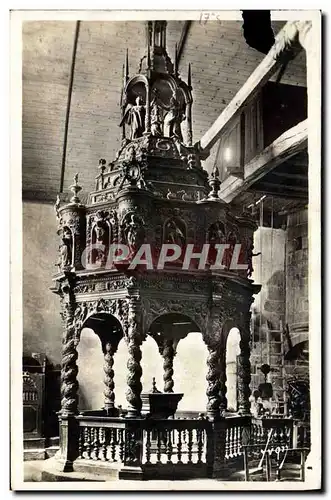 Ansichtskarte AK Guimiliau Interieur de l&#39Eglise le Baptistere