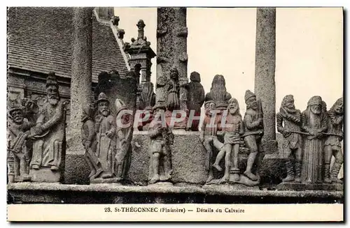 Cartes postales St Thegonnec Details du Calvaire