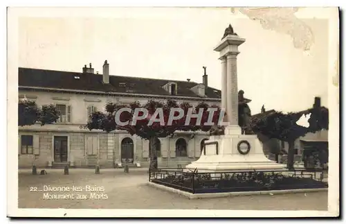 Cartes postales Divonne les Bains Monument aux Morts