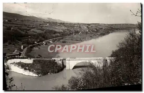 Cartes postales moderne Collonges Port Pecluse Le Pont Carnot La Gafe et le Rhone avec la retenue de Genessiat
