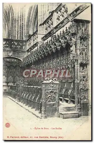 Cartes postales Eglise de Brou Les Stalles