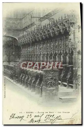 Cartes postales Bourg Eglise de Brou Les Stalles