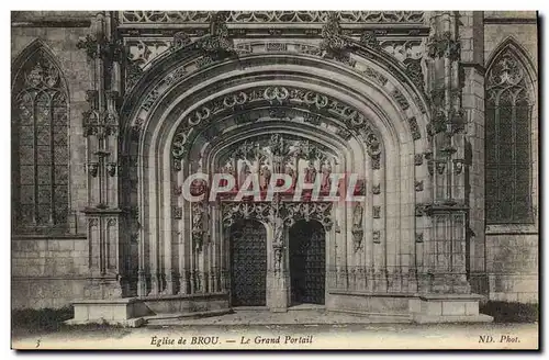 Cartes postales Bourg Eglise de Brou Le Grand Portail