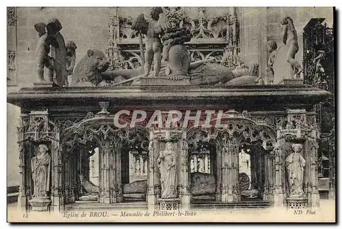 Cartes postales Bourg Eglise de Brou Mausolee de Philibert le Beau