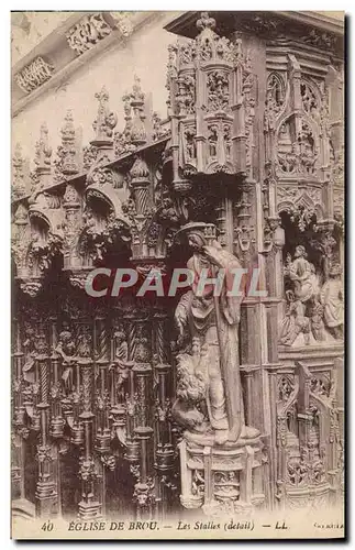 Cartes postales Bourg Eglise de Brou Les Stalles