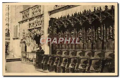 Cartes postales Bourg Eglise de Brou Les Stalles du Choeur