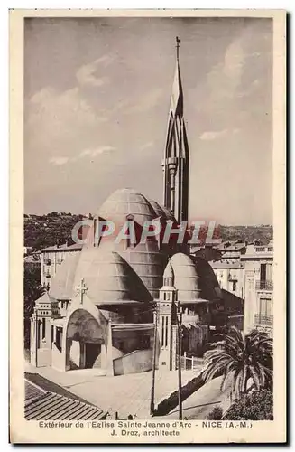 Cartes postales Exterieur de l&#39Eglise Sainte Jeanne d&#39Arc Nice