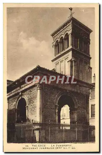 Cartes postales Valence Le Pendentif Monument Funeraire