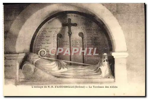 Cartes postales L&#39Abbaye De ND D&#39Aiguebelle Le tombeau des abbes