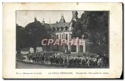 Cartes postales Montsoult La Villa Bethanie Facade Une Sortie De Colons