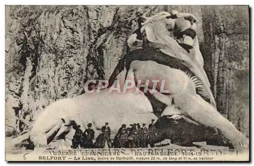 Cartes postales Belfort Le Lion Oeuvre De Bartholdi