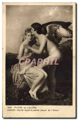 Ansichtskarte AK Musee Du Louvre Gerard Psyche Recoit Le Premier Baiser De l&#39Amour