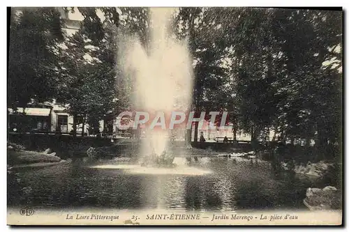 Cartes postales Saint Etienne Jardin Marengo