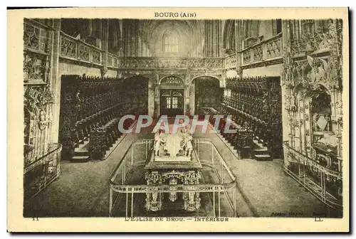 Cartes postales Bourg L&#39Eglise De Brou Interieur