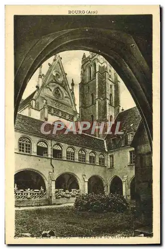 Cartes postales Eglise De Brou Interieur du cloitre