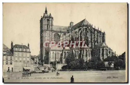 Cartes postales Le Mans Abside De La Cathedrale