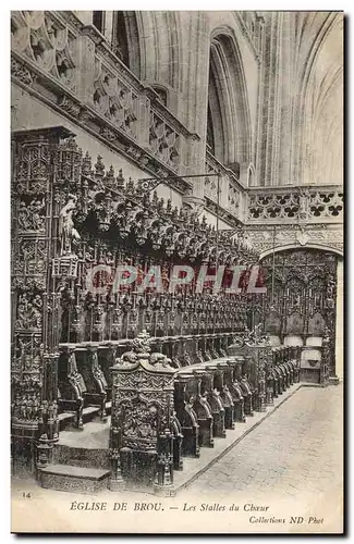 Ansichtskarte AK Bourg Eglise De Brou Les Stalles Du Choeur