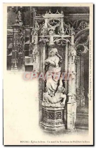 Cartes postales Bourg Eglise De Brou Un Motif Du Tombeau De Philibert Le Beau