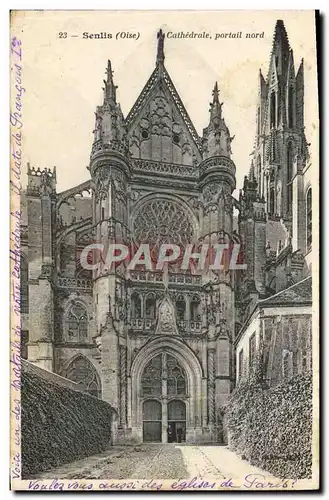 Ansichtskarte AK Senlis Cathedrale Portail Nord