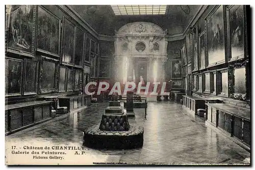 Cartes postales Chateau De Chantilly Galerie des peintures