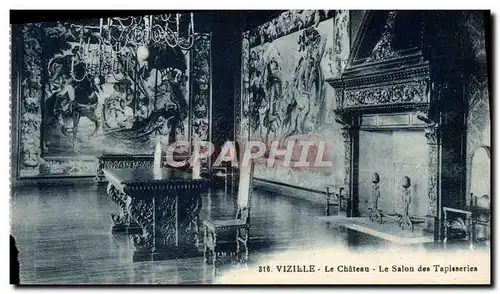 Cartes postales Vizille Le Chateau Le Salon Des Tapisseries