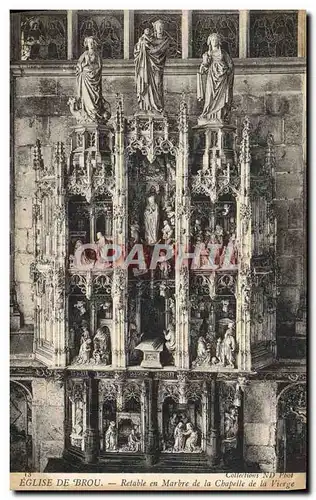 Ansichtskarte AK Eglise De Brou Retable En Marbre De La Chapelle