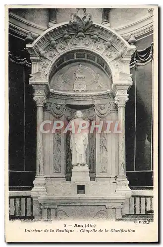 Cartes postales Ars Interieur De la basilique Chapelle de la glorification