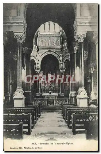 Cartes postales Ars Interieur De la nouvelle Eglise