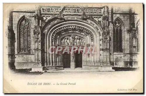 Cartes postales Eglise De Brou Le Grand Portail