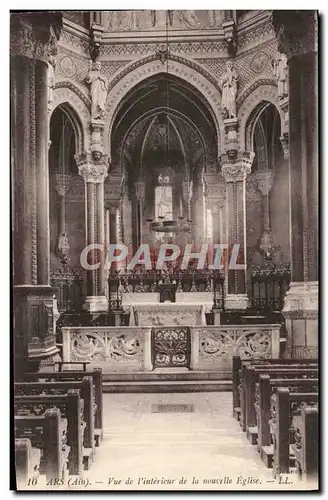 Cartes postales Ars Vue De L&#39Interieur De La Nouvelle Eglise