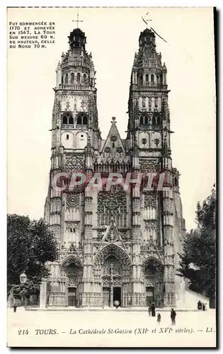 Cartes postales Tours La Cathedrale St Gatien