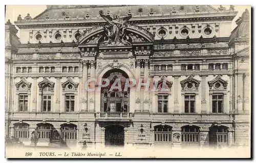 Cartes postales Tours Le Theatre Municipal