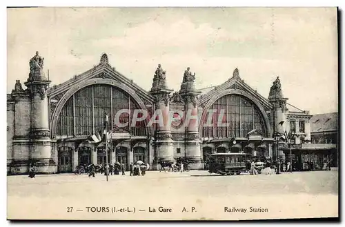 Cartes postales Tours La Gare