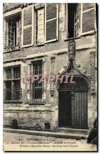 Ansichtskarte AK Tours Maison De Tristan l&#39Hermite Entree et facade