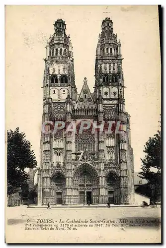 Cartes postales Tours La Cathedrale Saint Gatien