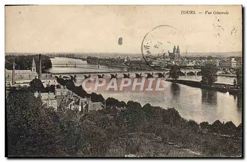 Cartes postales Tours Vue Generale