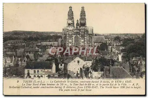 Cartes postales Tours La Cathedrale St Gatien