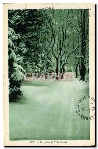 Cartes postales Gap Le Jardin De Ville l'Hiver