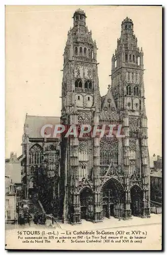 Cartes postales Tours La Cathedrale St Gatien