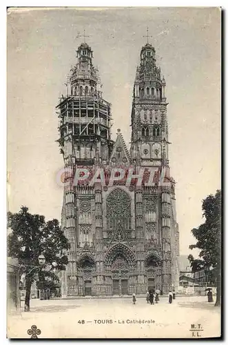 Cartes postales Tours La Cathedrale