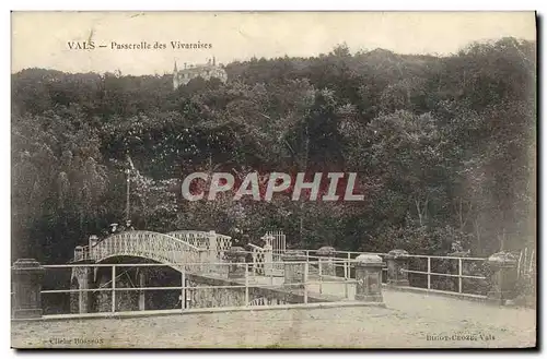 Cartes postales Vals Passerelle Des Vivaraises