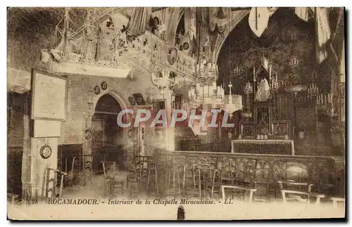 Cartes postales Rocamadour Interieur De La Chapelle Miraculeuse
