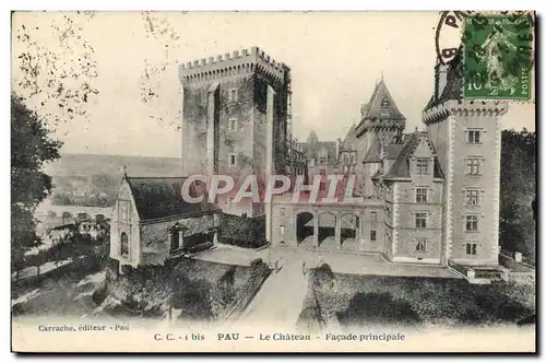 Ansichtskarte AK Pau Le Chateau Facade Principale