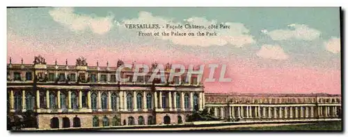 Cartes postales Versailles Facade Chateau